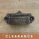 Brass Elegans [BE-39-AB] Brass Drawer Bin Pull - Antique Brass Finish - 2 3/4" C/C - 3 1/4" L