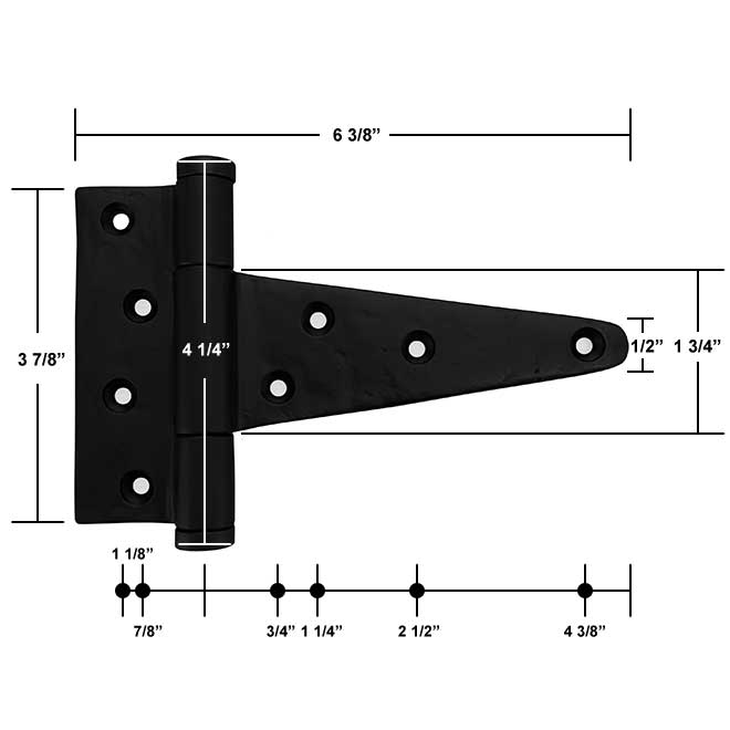 Martell Supply GH100 Gate T-Hinge