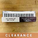 Brass Elegans [BE-116A-CH] Solid Brass Decorative Floor Register Vent Cover - Polished Chrome Finish - 2 1/4" x 10"