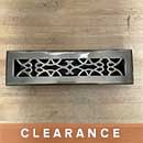 Brass Elegans [BE-120B-AB] Solid Brass Decorative Floor Register Vent Cover - Antique Brass Finish - 2 1/4" x 12"