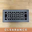 Martell Supply [CL-01-410-C-10] Brass Decorative Floor Register Vent Cover - Legacy Classic - Oil Rubbed Bronze Finish - 4" x 10"