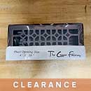 The Copper Factory [CF-140-AN] Copper Decorative Floor Register Vent Cover - Antique Copper Finish - 4" x 10"
