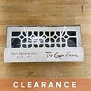 The Copper Factory [CF-140-SN] Copper Decorative Floor Register Vent Cover - Satin Nickel Finish - 4" x 10"