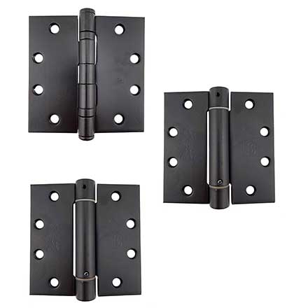 PBB Architectural [PBB45KIT-01-800] Stainless Steel Self Closing Gate Butt Hinge Pack - 3 Hinges - Black Finish - 4 1/2&quot; H x 4 1/2&quot; W