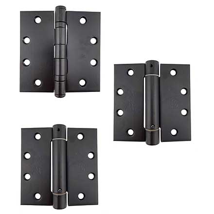 PBB Architectural [PBB45KIT-01-800] Stainless Steel Self Closing Gate Butt Hinge Pack - 3 Hinges - Black Finish - 4 1/2" H x 4 1/2" W