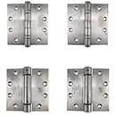PBB Architectural [PBB45KIT-02-630] Stainless Steel Self Closing Gate Butt Hinge Pack - 4 Hinges - Brushed Finish - 4 1/2" H x 4 1/2" W