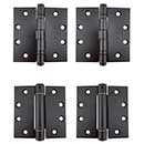 PBB Architectural [PBB45KIT-02-800] Stainless Steel Self Closing Gate Butt Hinge Pack - 4 Hinges - Black Finish - 4 1/2" H x 4 1/2" W