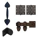 Martell Supply [GKCBFLPK-2] Small Traditional Privacy Gate Hardware Kit - Single Gate - Flip Latch &amp; 2 Hinges