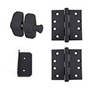 Martell Supply [GKTE-2] Small Gate & Trash Enclosure Hardware Kit - Single Gate - Magnetic Latch & 2 Hinge - Flat Black Finish