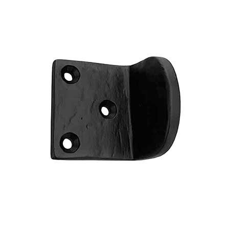 Martell Supply [GS100] Brass Light Duty Gate Stop - L Shape - Flat Black Finish - 1 3/4&quot; Projection