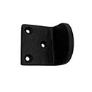 Martell Supply [GS100] Brass Light Duty Gate Stop - L Shape - Flat Black Finish - 1 3/4&quot; Projection