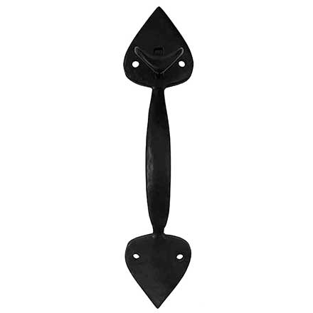 Martell Supply [GL200-S] Brass Light Duty Gate Thumb Latch - Spear End - Flat Black Finish - 9&quot; L