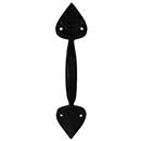 Martell Supply [GL200-S] Brass Light Duty Gate Thumb Latch - Spear End - Flat Black Finish - 9" L