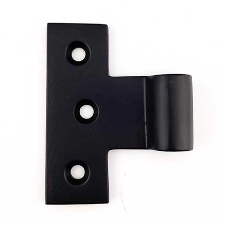 Martell Supply [WPH-1-19] Solid Brass Shutter Wire T-Hinge - New England Style - Flat Black Finish - 0 Standoff - 3" H x 2 3/8" W
