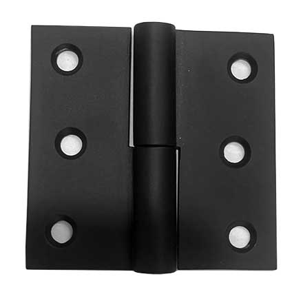 Martell Supply [SLOH-3X3-R] Stainless Steel Shutter Lift Off Hinge - Square Corner - Right Mount - Flat Black Finish - Pair - 3&quot; H x 3&quot; W