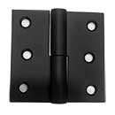 Martell Supply [SLOH-3X3-R] Stainless Steel Shutter Lift Off Hinge - Square Corner - Right Mount - Flat Black Finish - Pair - 3&quot; H x 3&quot; W