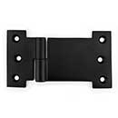 Martell Supply [SPH-3X5-SW-L] Brass Shutter Parliament Hinge - H Lift Off - Storm Window - Left Mount - Flat Black Finish - Pair - 3" H x 5 1/2" W