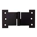 Martell Supply [SPH-3X5-L] Stainless Steel Shutter Parliament Hinge - H Lift Off - Left Mount - Flat Black Finish - Pair - 3" H x 5 1/2" W