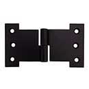 Martell Supply [SPH-3X5-R] Stainless Steel Shutter Parliament Hinge - H Lift Off - Right Mount - Flat Black Finish - Pair - 3" H x 5 1/2" W