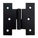 Martell Supply [SPH-4X4-L] Stainless Steel Shutter Parliament Hinge - H Lift Off - Left Mount - Flat Black Finish - Pair - 4" H x 4" W