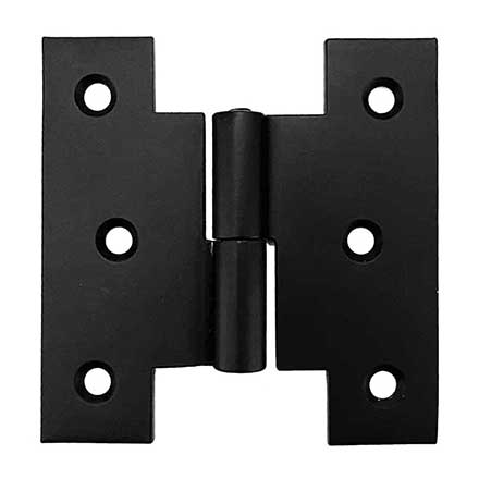 Martell Supply [SPH-4X4-R] Stainless Steel Shutter Parliament Hinge - H Lift Off - Right Mount - Flat Black Finish - Pair - 4&quot; H x 4&quot; W