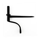 Martell Supply [WP-178-19] Solid Brass Shutter Wire Pintle - New England Style - Flat Black Finish - 1 7/8" Standoff - 4" L