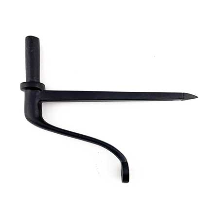 Martell Supply [WP-25-19] Solid Brass Shutter Wire Pintle - New England Style - Flat Black Finish - 2 1/2&quot; Standoff - 4 3/4&quot; L