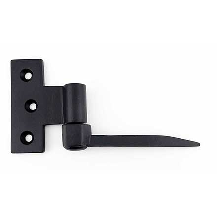 Martell Supply [WPHDP-19] Solid Brass Shutter Drive Pintle &amp; T-Hinge Set - New England Style - Flat Black Finish