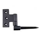 Martell Supply [WPHLP-19] Solid Brass Shutter Lag Pintle & T-Hinge Set - New England Style - Flat Black Finish