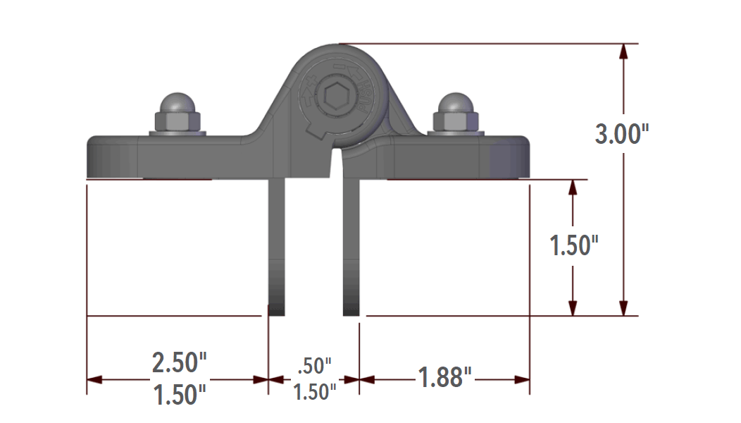 Nationwide Industries [C2H095F] Self Closing Gate Hinge