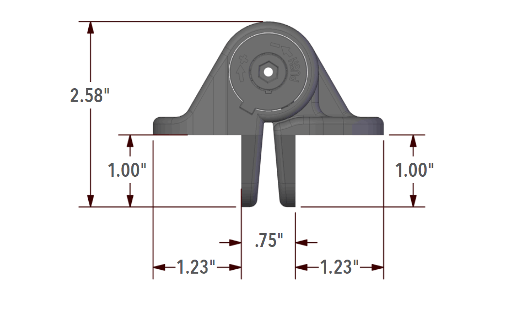 Nationwide Industries [C2H120NB] Self Closing Gate Hinge