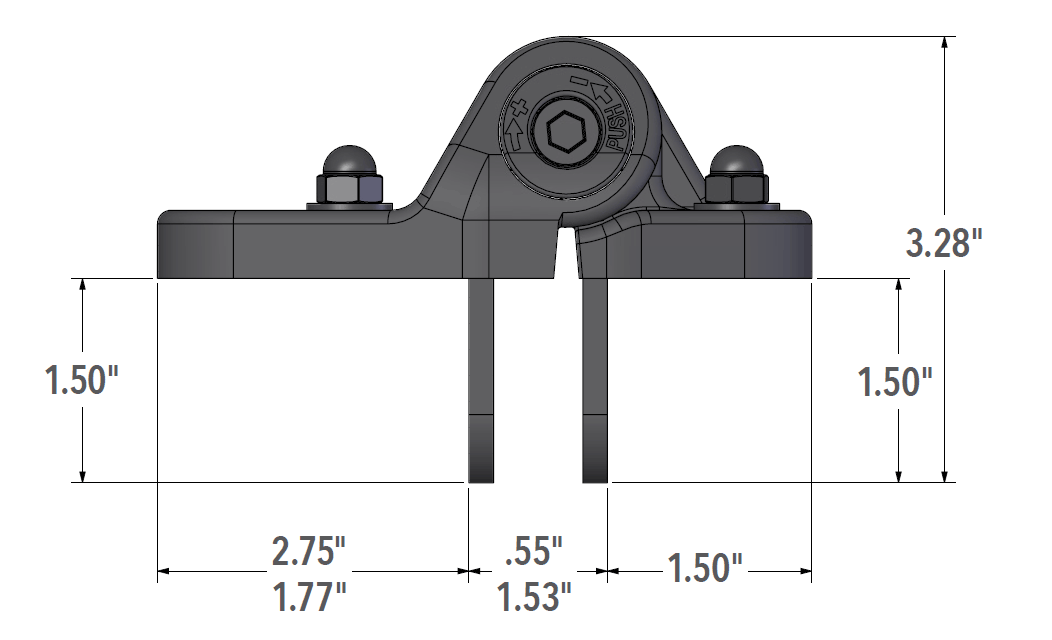 Nationwide Industries [C2H200F] Self Closing Gate Hinge