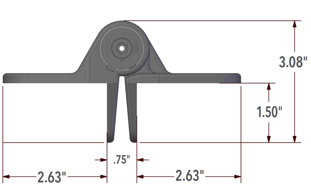 Nationwide Industries [C2H350N] Self Closing Gate Hinge