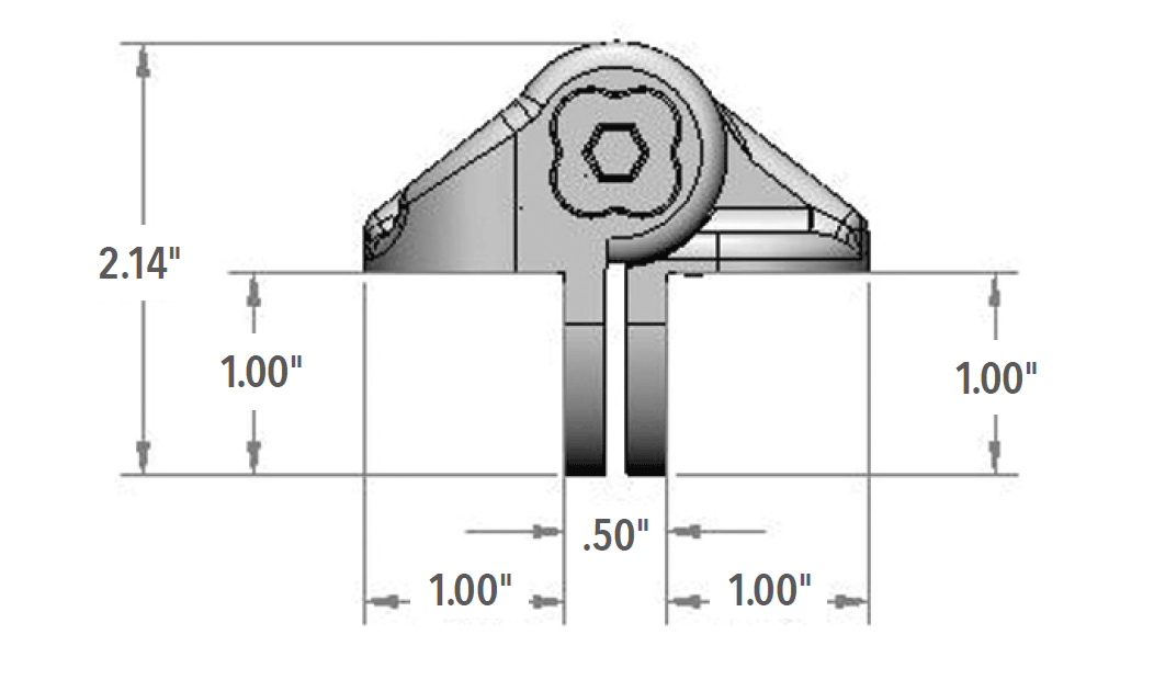 Nationwide Industries [CH100N] Self Closing Gate Hinge