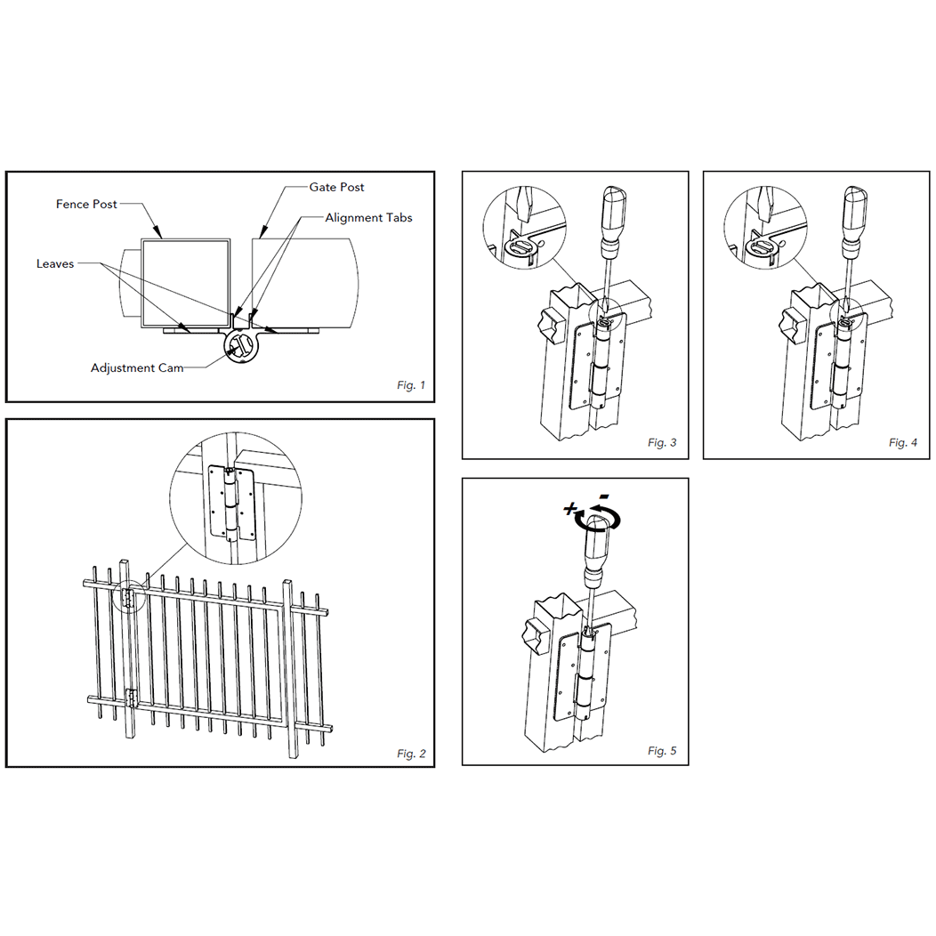 Nationwide Industries [NW094-BK] Gate Hinge