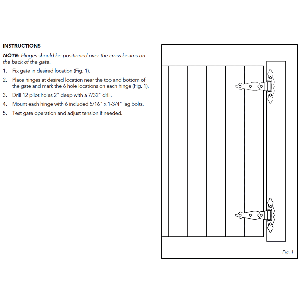Nationwide Industries [NW38937HDQ] Steel Gate T Hinge