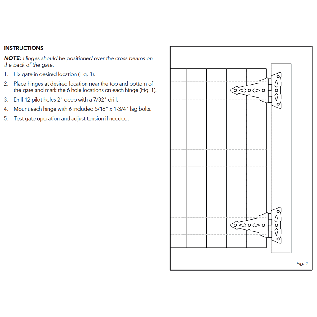 Nationwide Industries [NW38945Q] Steel Gate T Hinge
