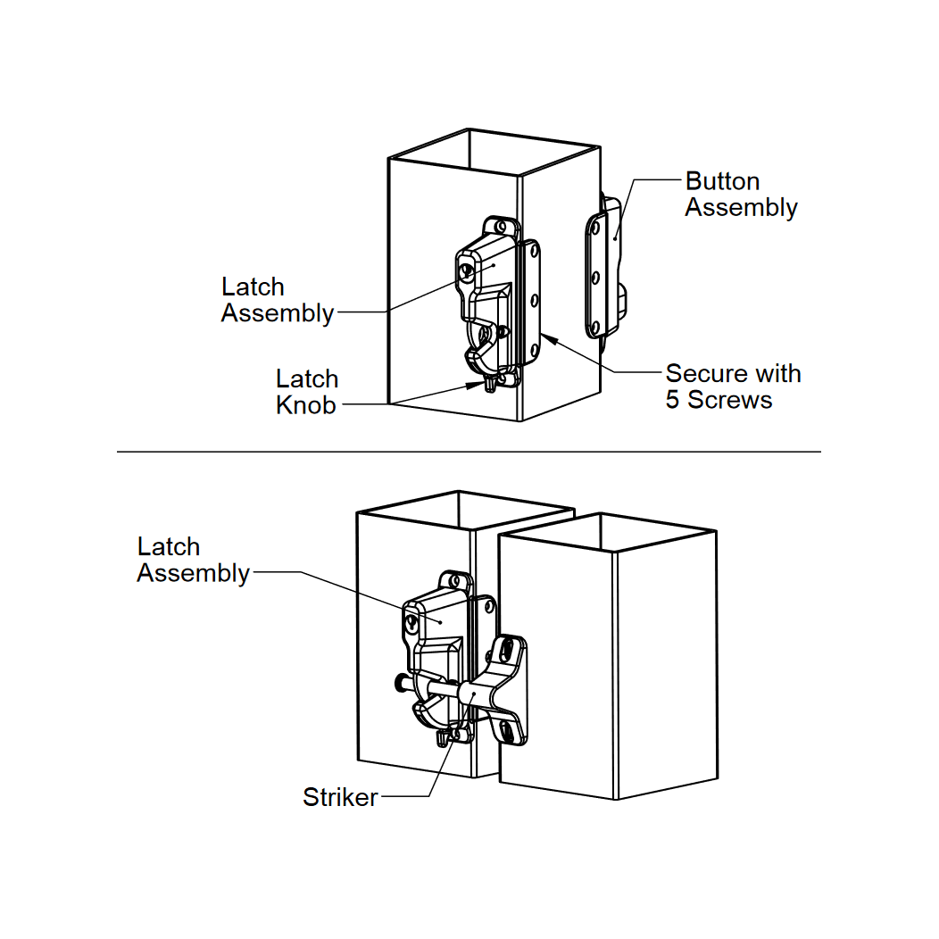 Nationwide Industries [KLADV2-P2] Gate Latch