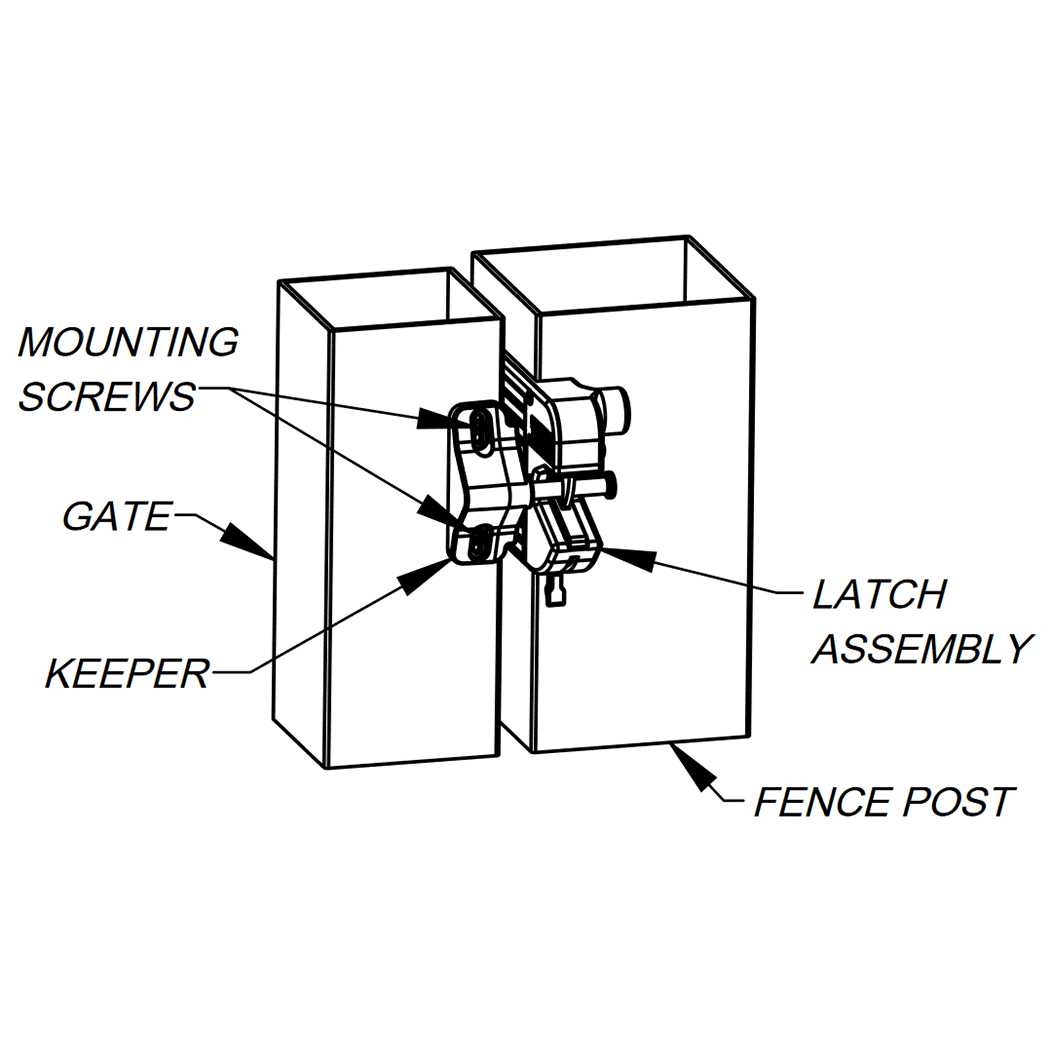 Nationwide Industries [KLTRV-500] Metal Gate Latch