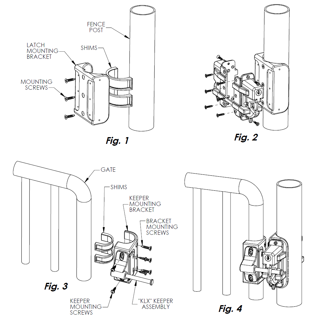 Nationwide Industries [KLX2-P2] Gate Latch