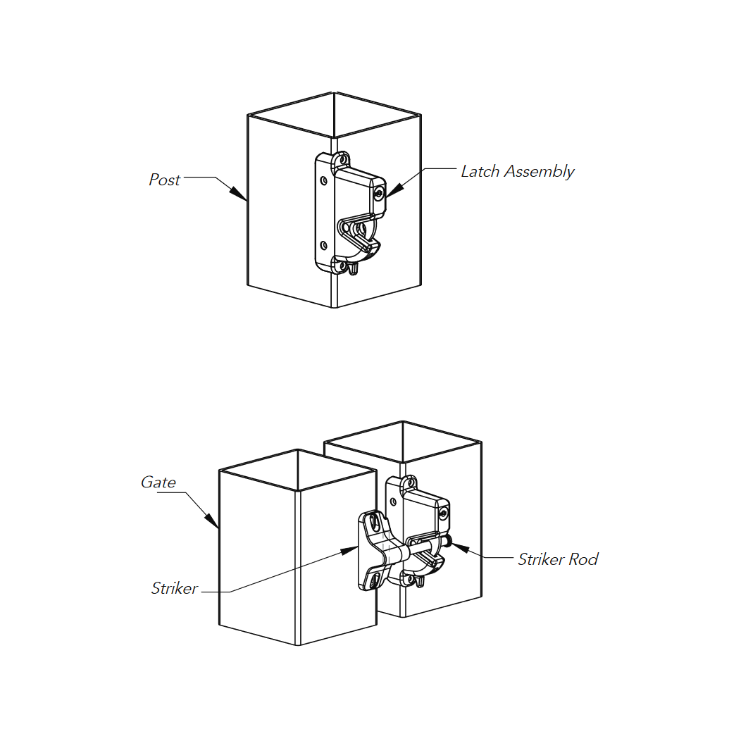 Nationwide Industries [KLX2-P1] Gate Latch