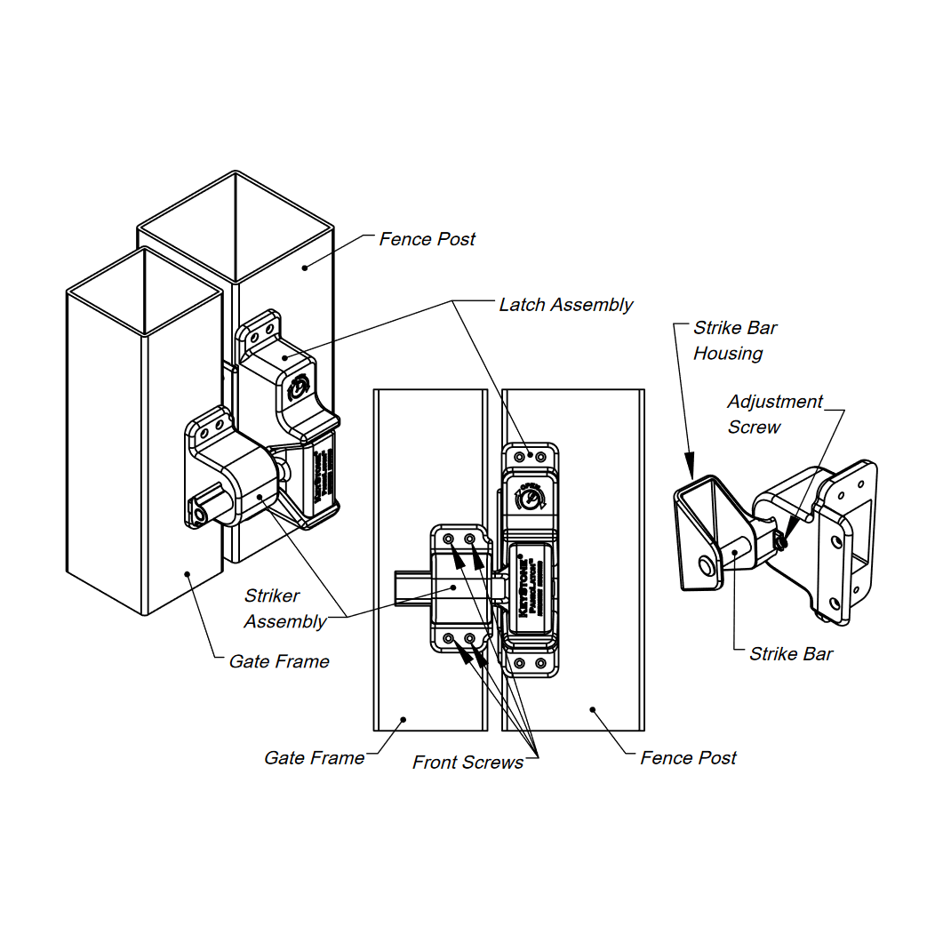 Nationwide Industries [KPL-P2] Gate Latch