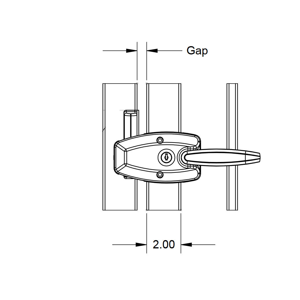 Nationwide Industries [OrnaMAG] Magnetic Gate Latch