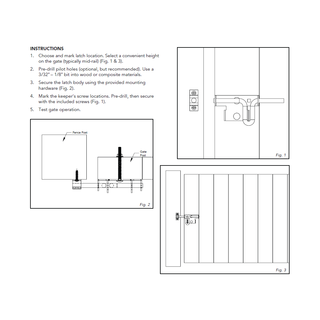 Nationwide Industries [NW38339Q] Gate Slide Latch