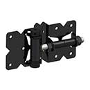 Nationwide Industries [NW171SCP-SSBD] Stainless Steel Horizontally Adjustable Self Closing PVC/Vinyl Gate Hinge - V-Notch Series - Narrow to Narrow - Black Finish - Pair
