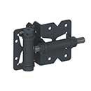 Nationwide Industries [NW171SCP4-SSBD] Stainless Steel Horizontally Adjustable Self Closing PVC/Vinyl Gate Hinge - V-Notch Series - Mixed Profile - Black Finish - Pair