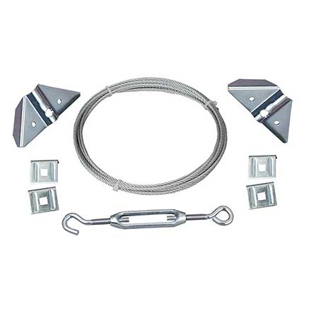 Nationwide Industries [NW38309-SSM] Gate Anti-Sag Cable Kit - Stainless Steel - Mill Finish - 9&#39; L