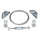 Nationwide Industries [NW38309-SSM] Gate Anti-Sag Cable Kit - Stainless Steel - Mill Finish - 9' L