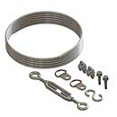 Nationwide Industries [NW6296-CL] Gate Anti-Sag Cable Kit - Steel - Clear Plastic Coating - 9&#39; L