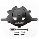 Nationwide Industries [LT1-BK] Steel Gate Lock-Thru™ Flip Latch - Pad-Lockable - Black Finish